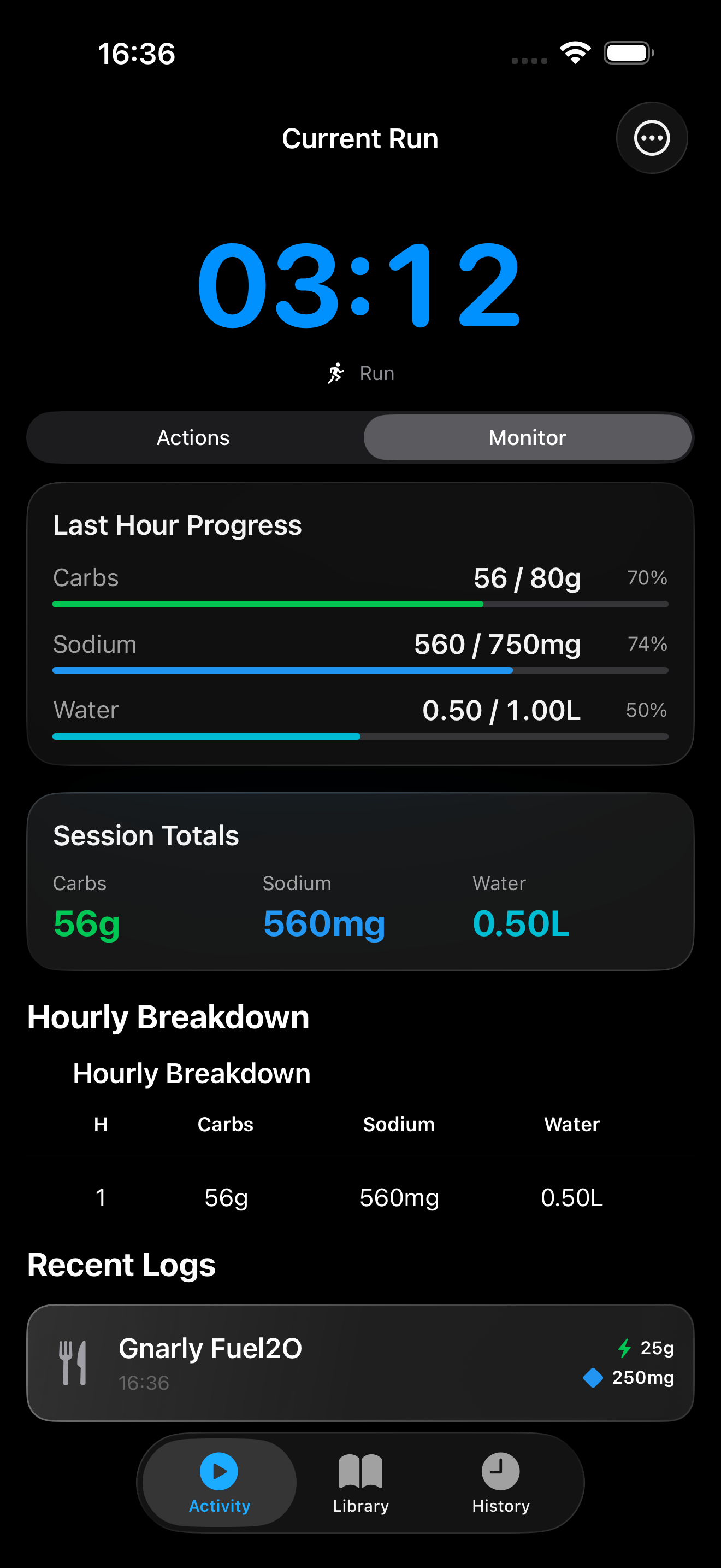 Active Session Screenshot